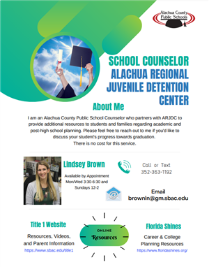 school counselor flyer